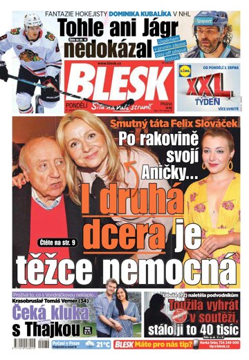 Obálka e-magazínu Blesk 3.8.2020