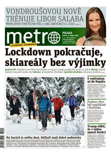 Obálka e-magazínu deník METRO 8.1.2021