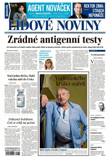 Obálka e-magazínu Lidové noviny 12.3.2021