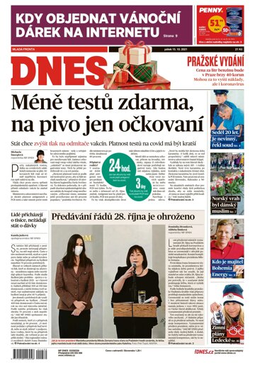 Obálka e-magazínu MF Dnes 15.10.2021