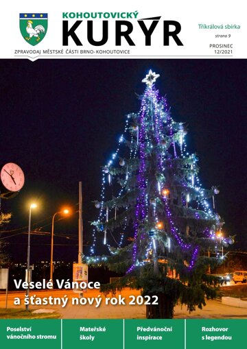 Obálka e-magazínu Kohoutovický Kurýr 12/2021