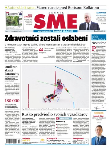 Obálka e-magazínu SME 10-1-2022