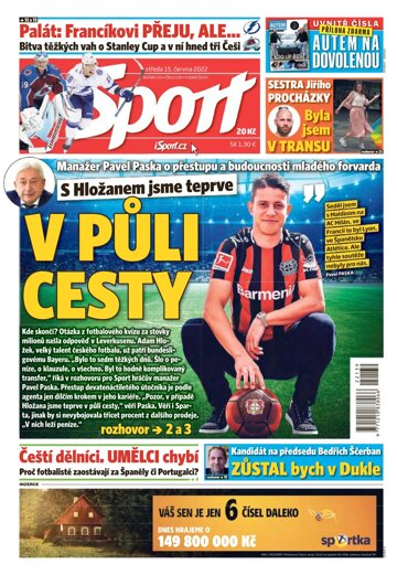 Obálka e-magazínu Sport 15.6.2022