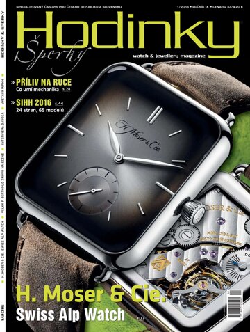 Obálka e-magazínu Hodinky a Šperky 1/2016
