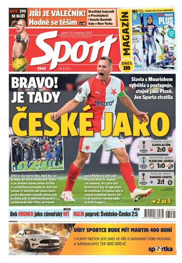 Obálka e-magazínu Sport 10.11.2023