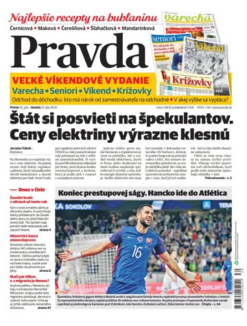 Obálka e-magazínu Pravda 25. 7. 2025