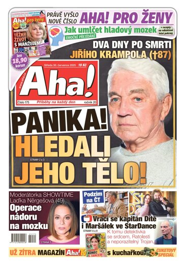 Obálka e-magazínu AHA! 30.7.2025