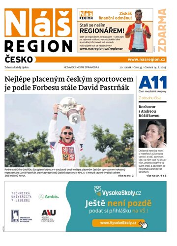 Obálka e-magazínu Náš Region - Česko 33/2025