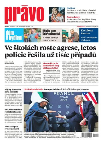 Obálka e-magazínu Deník Právo 17.6.2026