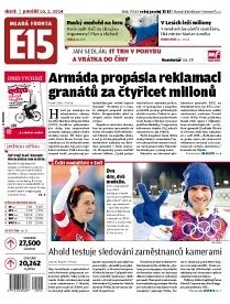 Obálka e-magazínu E15 10.2.2014