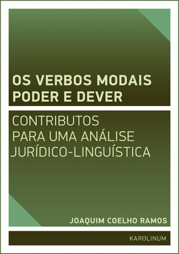 Obálka knihy Os verbos modais poder e dever