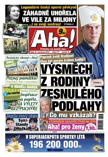 Obálka e-magazínu AHA! 31.7.2015