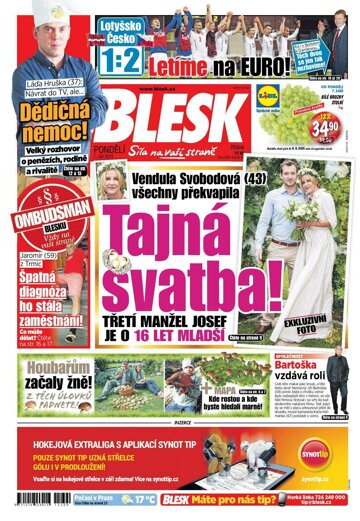 Obálka e-magazínu Blesk 7.9.2015