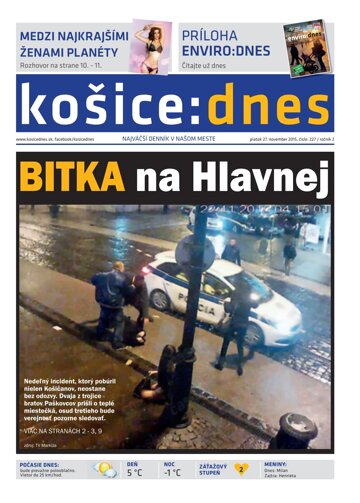 Obálka e-magazínu košice:dnes 27.11.2015