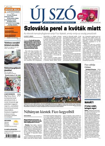 Obálka e-magazínu Új Szó 4.12.2015
