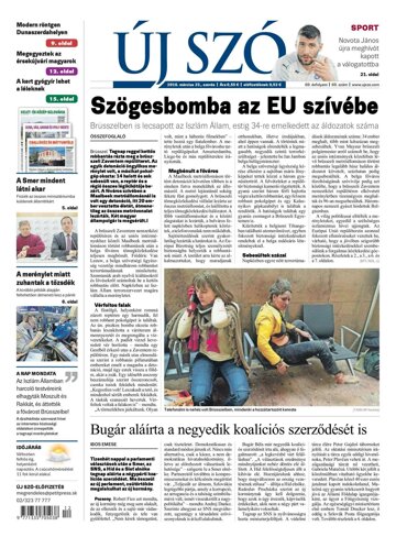Obálka e-magazínu Új Szó 23.3.2016