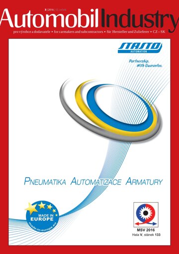 Obálka e-magazínu Automobil Industry 3/2016