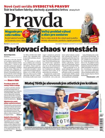 Obálka e-magazínu Pravda 15. 12. 2016