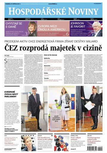 Obálka e-magazínu Hospodářské noviny 100 - 27.5.2019