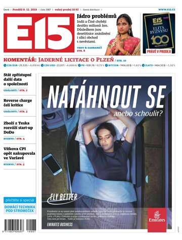 Obálka e-magazínu E15 9.12.2019