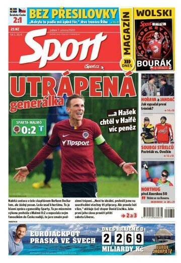 Obálka e-magazínu Sport 7.2.2020