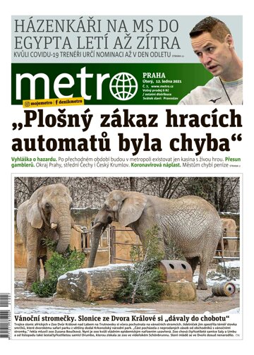 Obálka e-magazínu deník METRO 12.1.2021