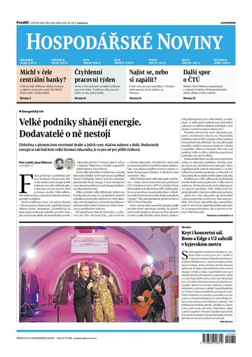 Obálka e-magazínu Hospodářské noviny 089 - 9.5.2022