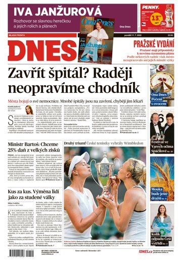 Obálka e-magazínu MF Dnes 11.7.2022