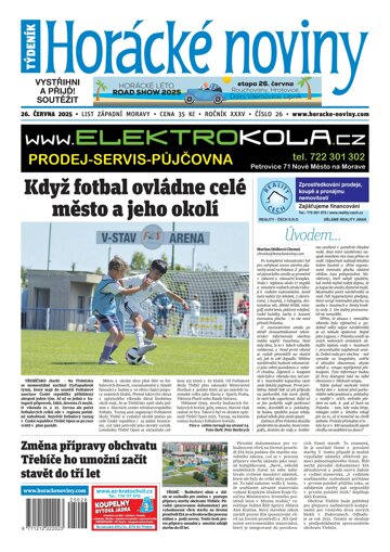 Obálka e-magazínu Horácké Noviny 26/2025