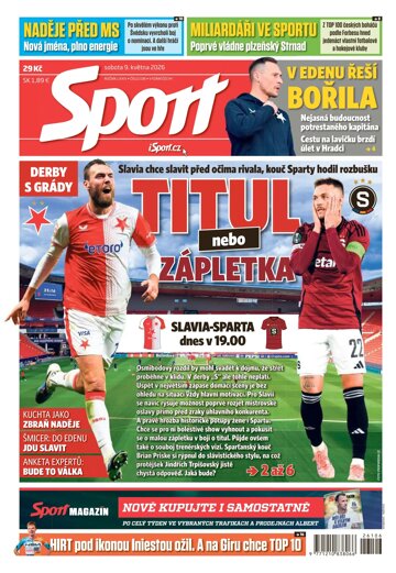 Obálka e-magazínu Sport 9.5.2026
