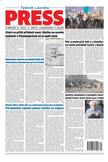 Obálka e-magazínu Lounský press 35/2026