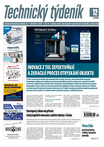 Obálka e-magazínu Technický týdeník 12/2026