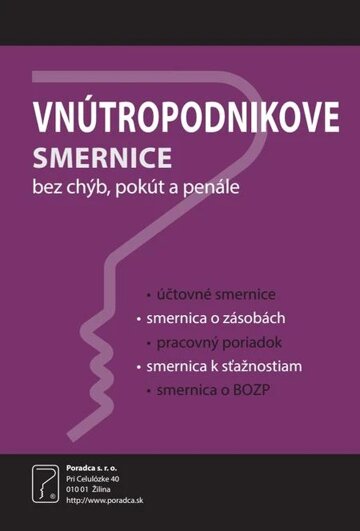 Obálka knihy Vnútropodnikové smernice (Bez chýb, pokút a penále)
