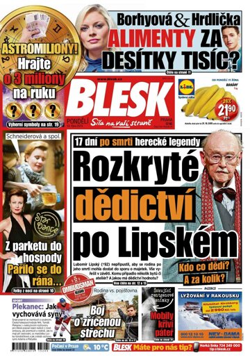 Obálka e-magazínu Blesk 19.10.2015