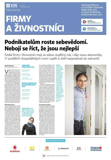 Obálka e-magazínu Hospodářské noviny - příloha 238 - 10.12.2015HX