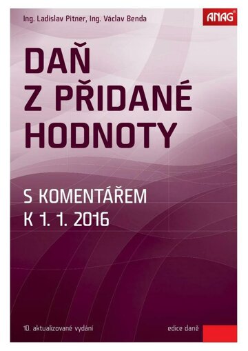Obálka e-magazínu Daň z přidané hodnoty s komentářem k 1. 1. 2016