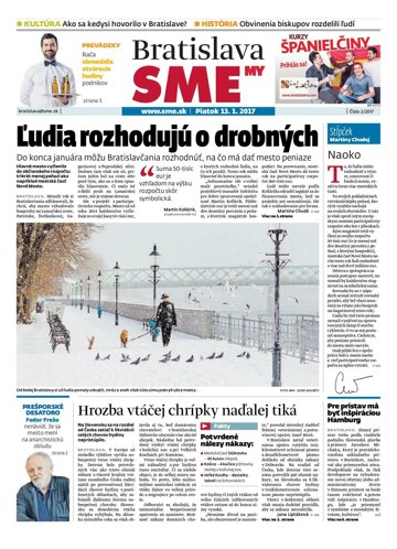 Obálka e-magazínu SME MY Bratislava 13/1/2017