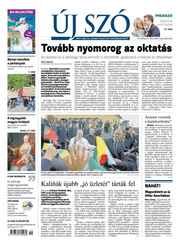 Obálka e-magazínu Új Szó 13.5.2017