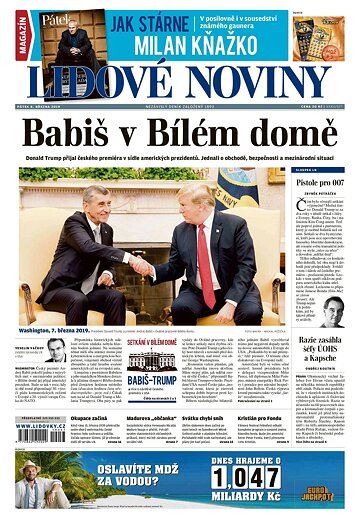 Obálka e-magazínu Lidové noviny 8.3.2019