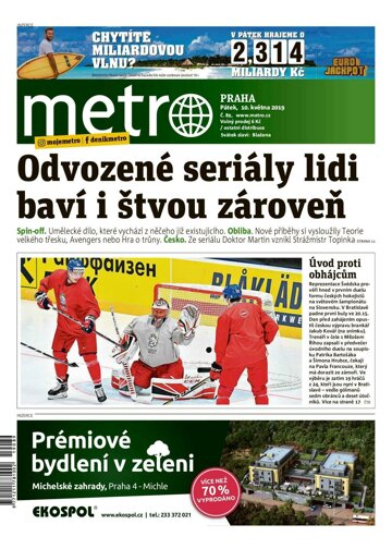 Obálka e-magazínu deník METRO 10.5.2019