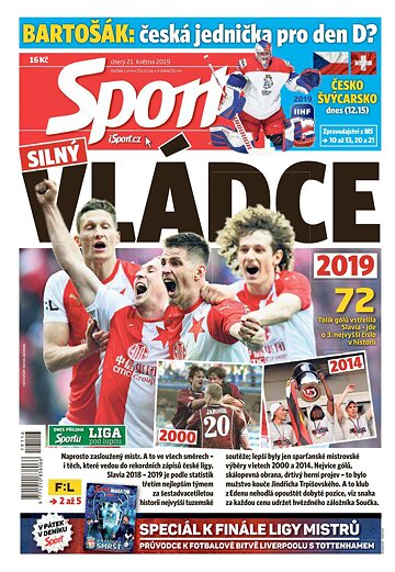 Obálka e-magazínu Sport 21.5.2019