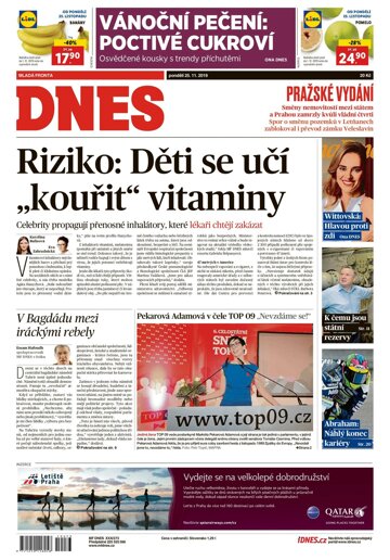 Obálka e-magazínu MF Dnes 25.11.2019