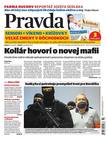 Obálka e-magazínu Pravda 18. 9. 2021