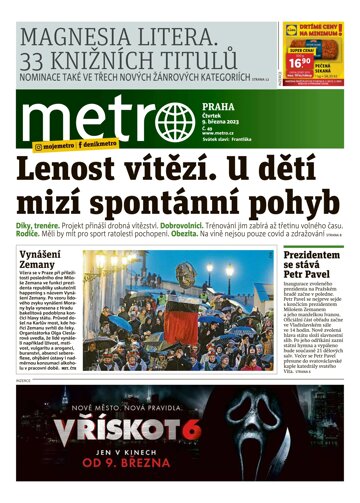 Obálka e-magazínu deník METRO 9.3.2023