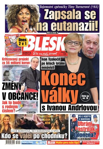 Obálka e-magazínu Blesk 27.5.2023