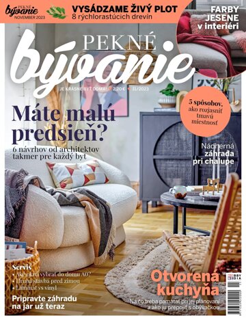 Obálka e-magazínu Pekné bývanie 11/2023