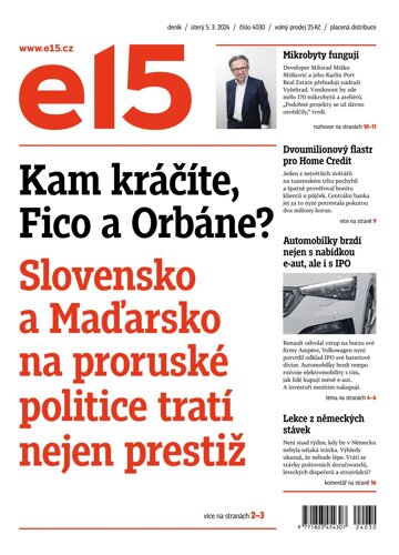 Obálka e-magazínu E15 5.3.2024