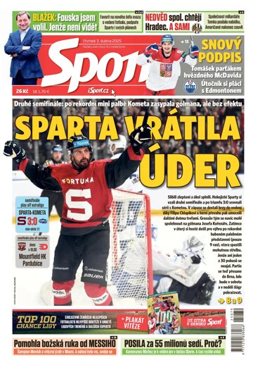 Obálka e-magazínu Sport 3.4.2025