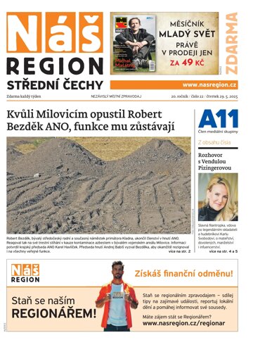 Obálka e-magazínu Náš Region - Střední Čechy 22/2025
