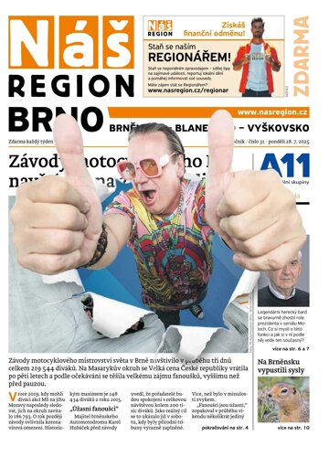 Obálka e-magazínu Náš Region - Brno 31/2025